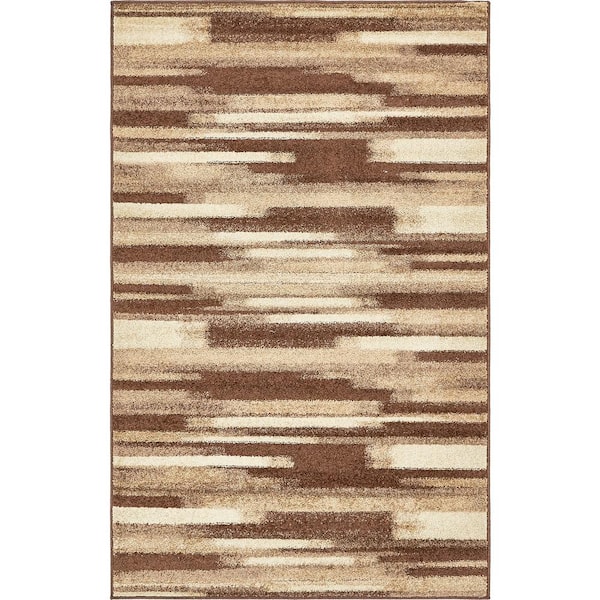 Unique Loom Autumn Wheat Beige 5' 0 x 8' 0 Area Rug