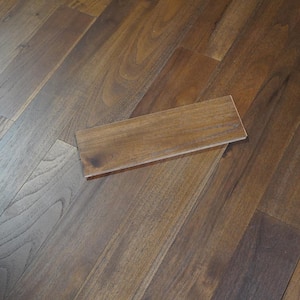 Take Home Sample - Rome Teak 1/2 in. T x 5 in. W Wire Brushed Engineered Hardwood Flooring