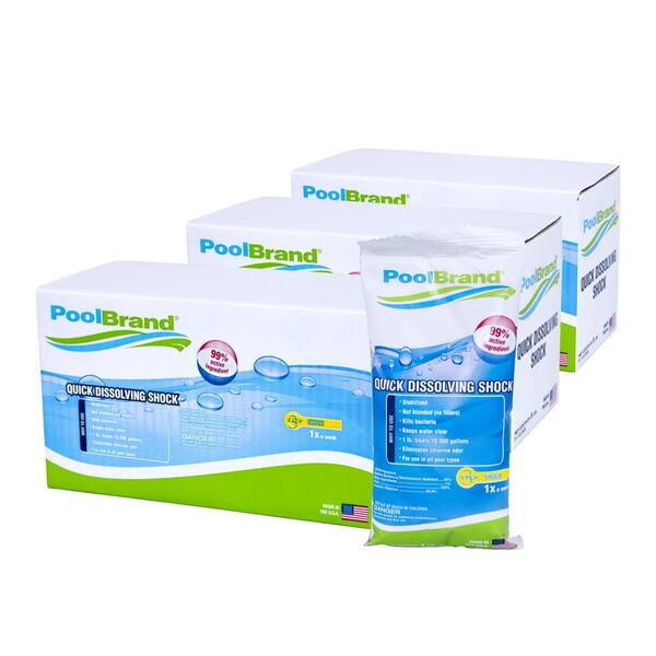 PoolBrand 1 lb. Pool Quick Dissolving Shock (15-Pack)