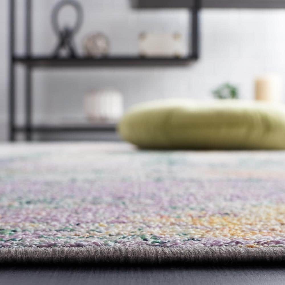 Black Synthetic Reversible Rectangular Rug, 76" x 52"