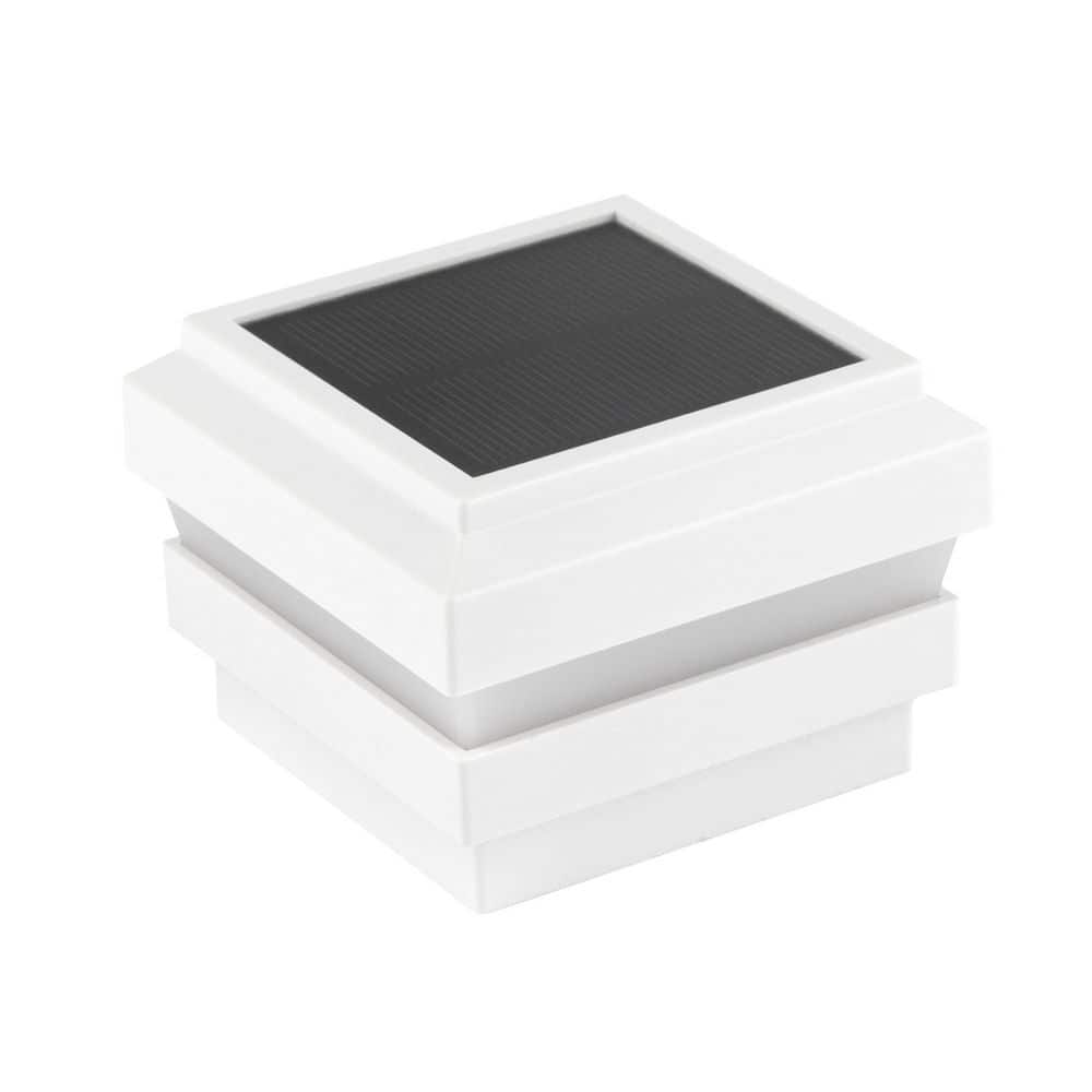 Aura 4 in. x 4 in. White Plastic Solar Post Cap (2-Pack) price history on PriceWatchPro