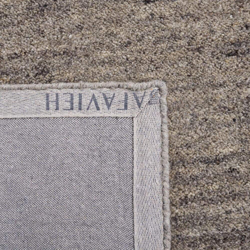 Handmade Gray Wool Tufted Rectangular Rug - 4' x 6'