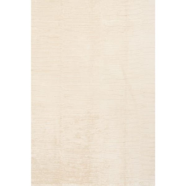 Nivella Solid Cloud Washable Area Sand 8 ft. x 10 ft. Indoor Area Rug