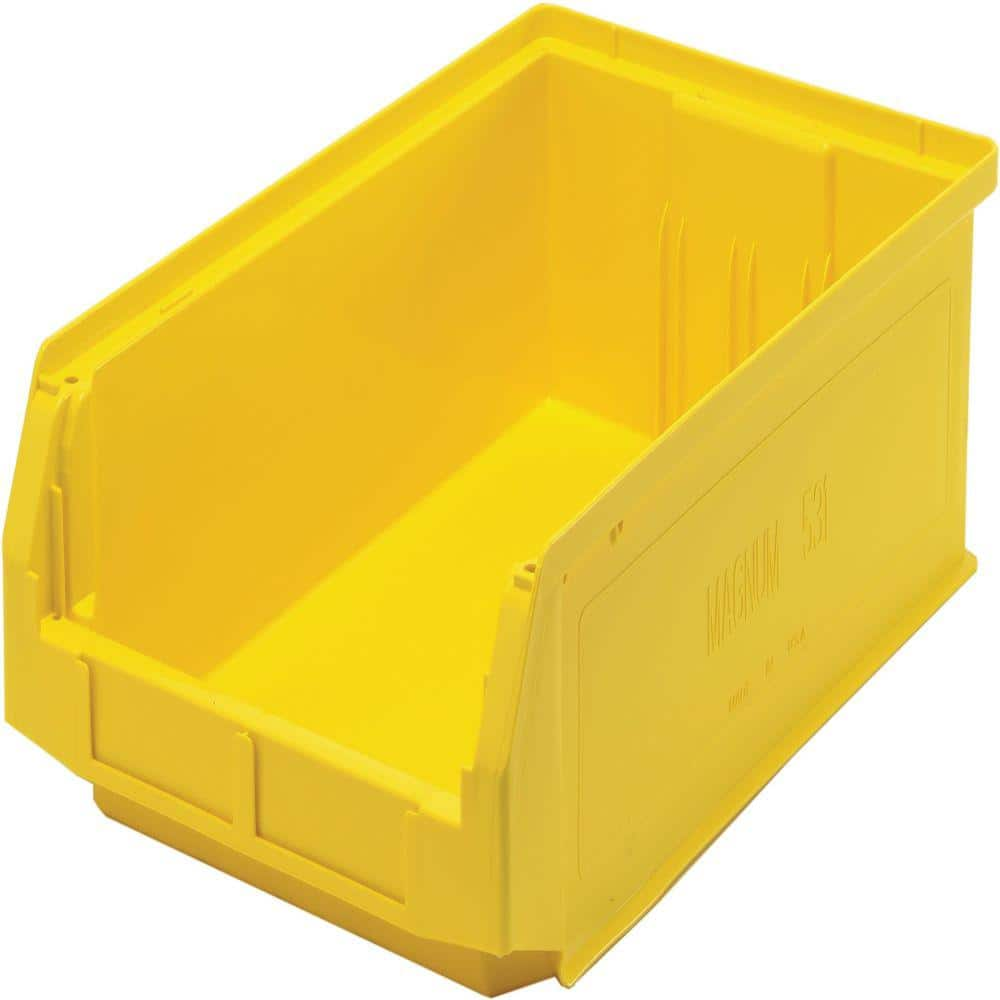 QUANTUM STORAGE SYSTEMS Magnum 6-Gal. Storage Tote in Yellow (6-Pack ...