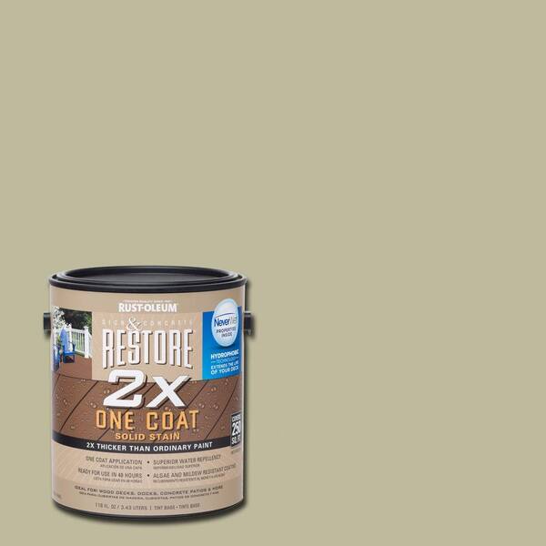 Rust-Oleum Restore 1 gal. 2X Driftwood Solid Deck Stain with NeverWet