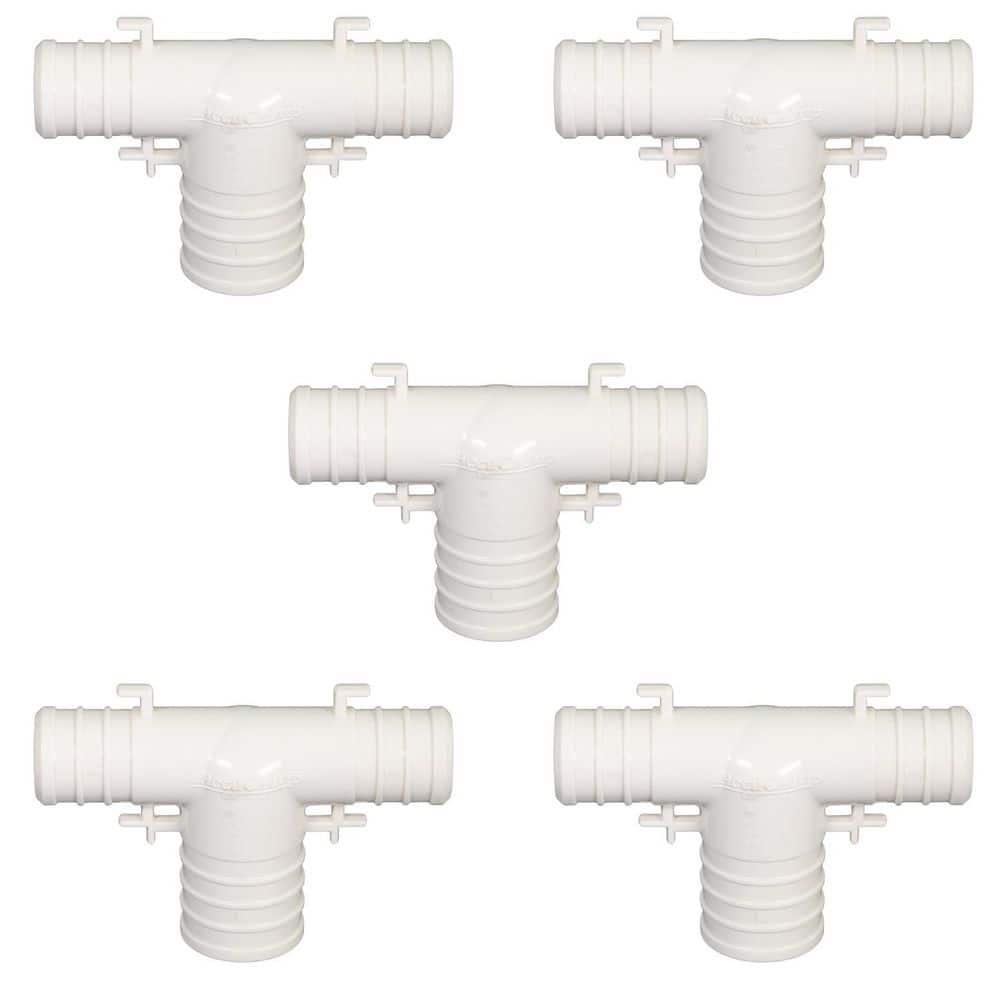 1 in. x 1 in. x 3/4 in. Plastic PEX Poly Alloy Reducing Tee Barb Pipe Fitting (5-Pack) price history on PriceWatchPro