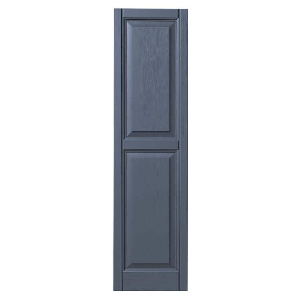 15 in. x 51 in. Raised Panel Polypropylene Shutter Pair in Blue price history on PriceWatchPro