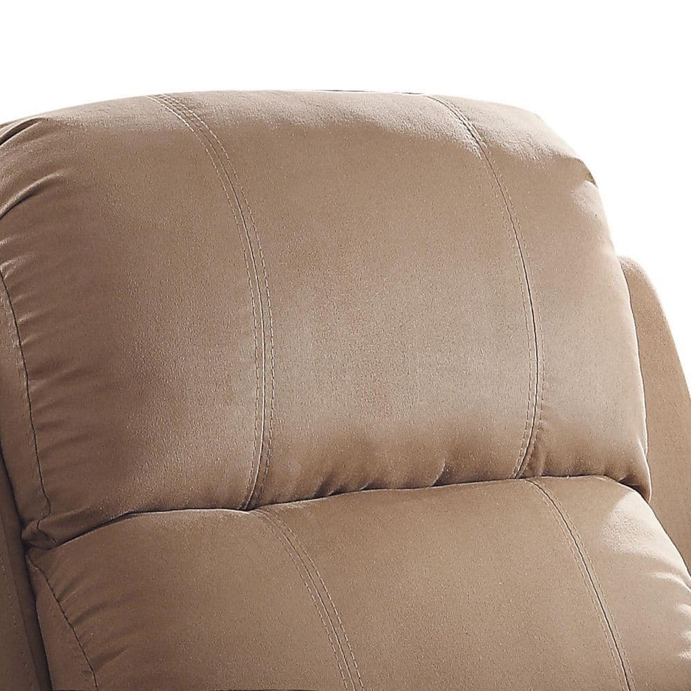Parklon Brown Microfiber Recliner with Pillow Top Arms