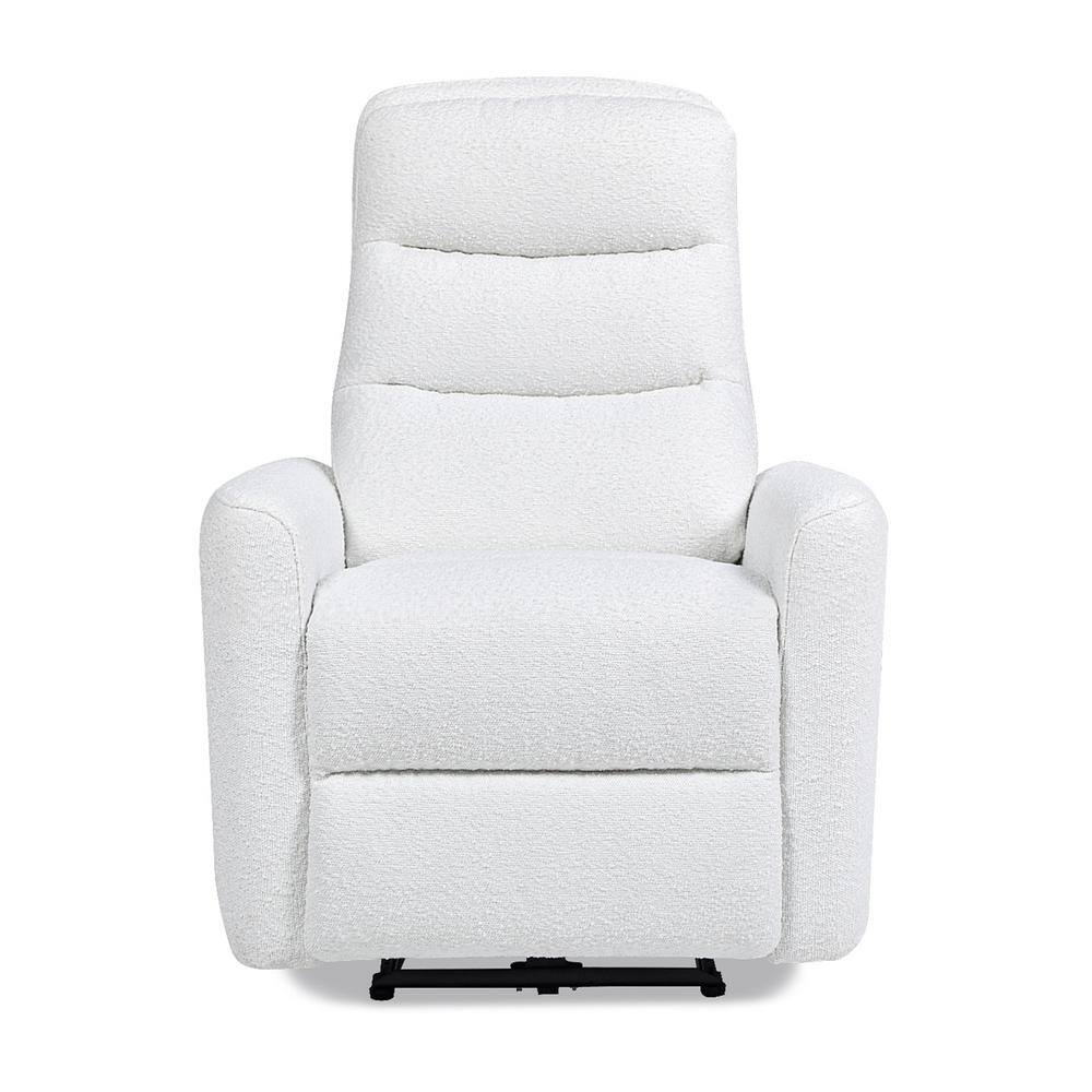 Jennifer Taylor Bloomy Chiffon White Boucle Power Recliner HighBack
