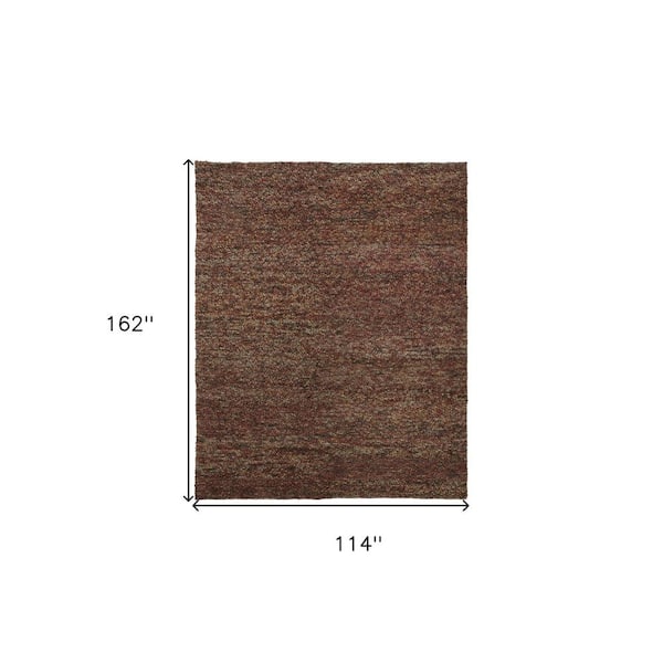 10 x 13 Orange Red Solid Color Area Rug