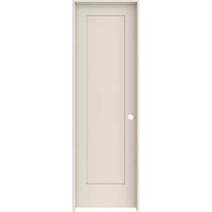24 in. x 80 in. 1 Panel Shaker Left-Hand Solid Core Primed Wood Single Prehung Interior Door