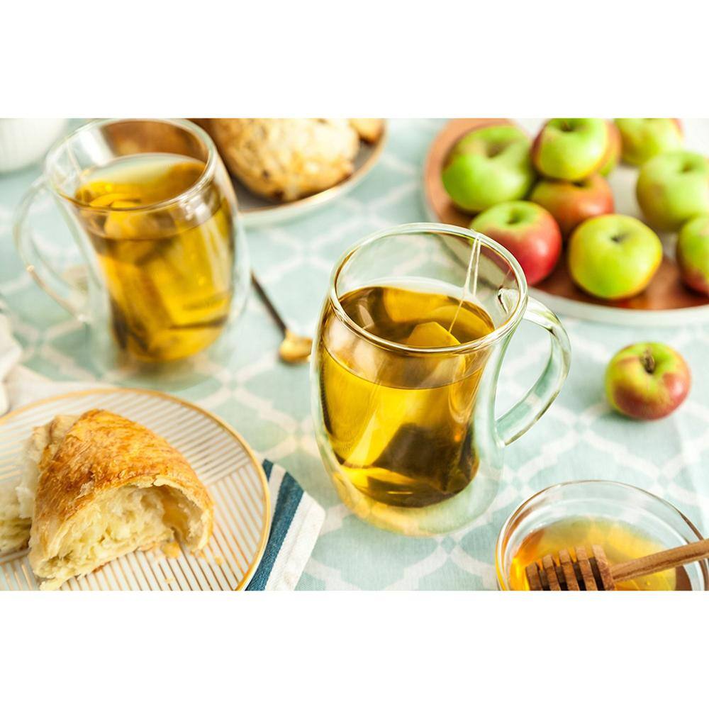 Caleo 10-Ounce Double Wall Insulated Glass Coffee Mugs - Set of 2