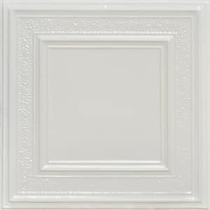 County Cork Eggshell White 2 ft. x 2 ft. Decorative Nail Up Tin Ceiling Tile (48 sq. ft./Case)