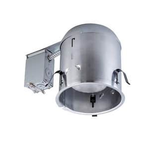 6 in. Aluminum Recessed Can Light IC Remodel Housing
