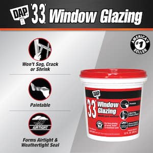 33 1 qt. White Window Glazing