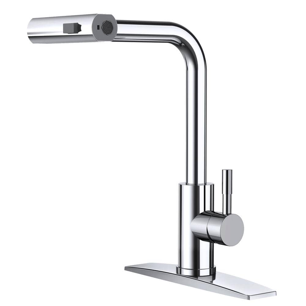 Single Handle Pull Down Sprayer Kitchen Faucet with Advanced Spray, Pull Out Spray Wand in Chrome price history on PriceWatchPro