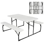 Lifetime 57 in. x 72 in. Folding Picnic Table 80215 - The Home Depot