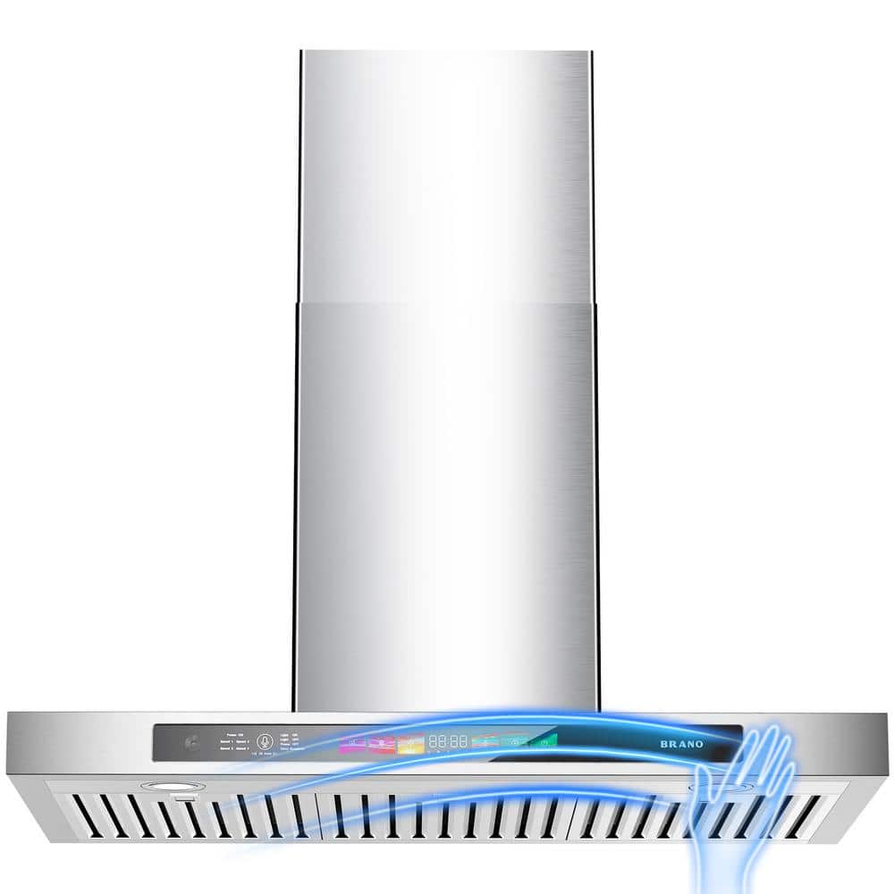 30 in. 900 CFM Smart Ducted Wall Mount Range Hood in Stainless Steel
