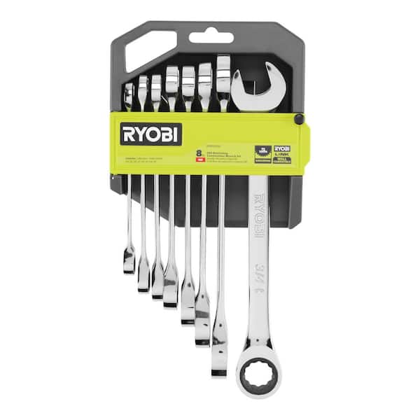 SAE Ratcheting Combination Wrench Set (8-Piece)