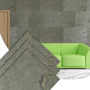 Falkirk Johnstone 2/253 ft. x 2 ft. Green Stone Veneer Decorative Wall Paneling 1-Pack