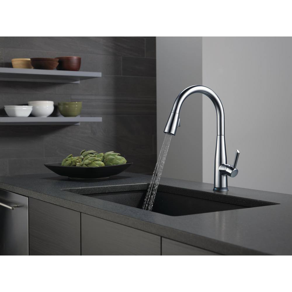 Arctic Stainless Steel Modern Pull-Down Kitchen Faucet with Voice Control