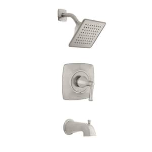 Stillmore Single-Handle 1-Spray Tub and Shower Faucet in Brushed Nickel (Valve Included)