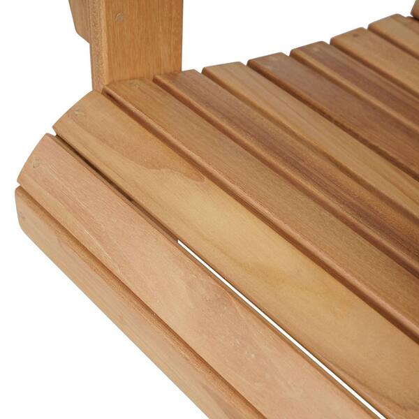 Teak Wood Adirondack Chair, Patio Seating Wooden Chair, Weather