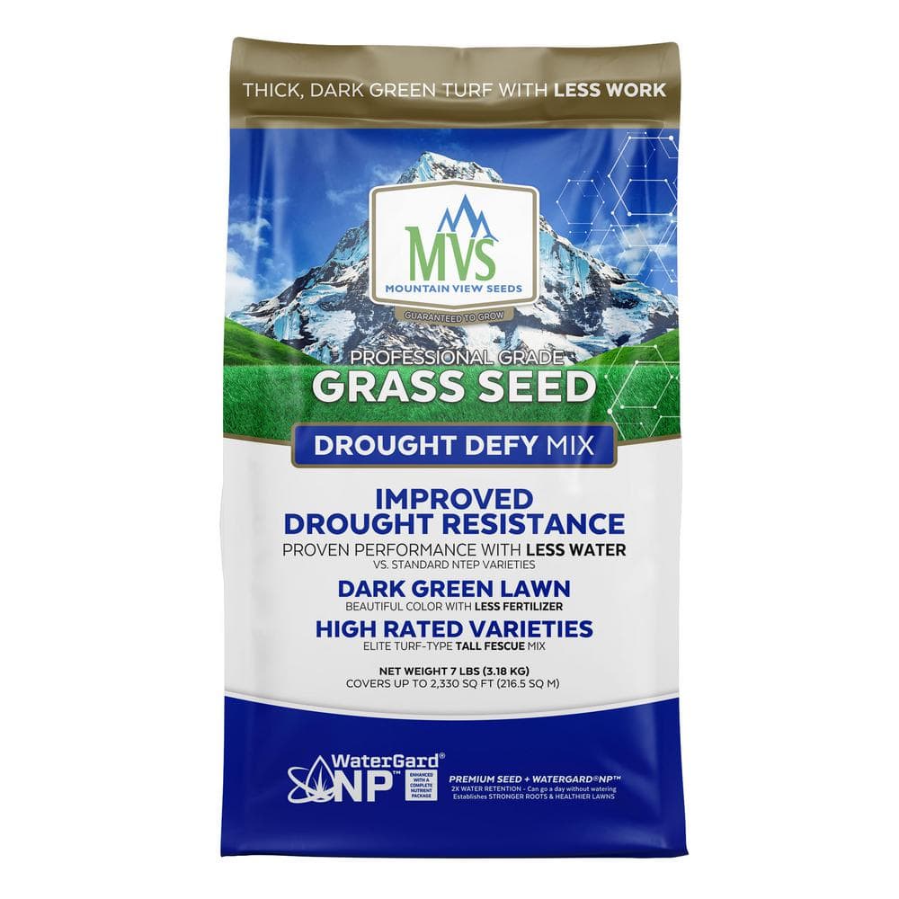 Mountain View Seeds Drought Defy 7 lbs. Grass Seed 111960 - The Home Depot