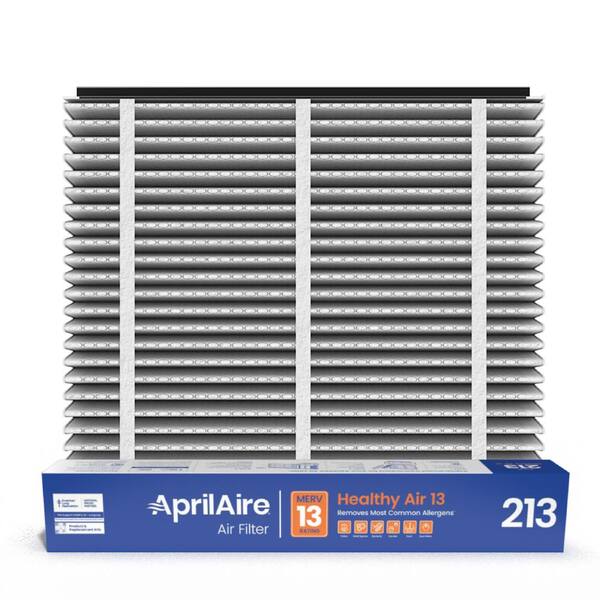 AprilAire 20x25x4 213 Air Cleaner Filter for Whole-House Air Purifier  Models 1210,1620,2210,2216, and 4200 MERV 13 (2-pack) 213 02 - The Home  Depot