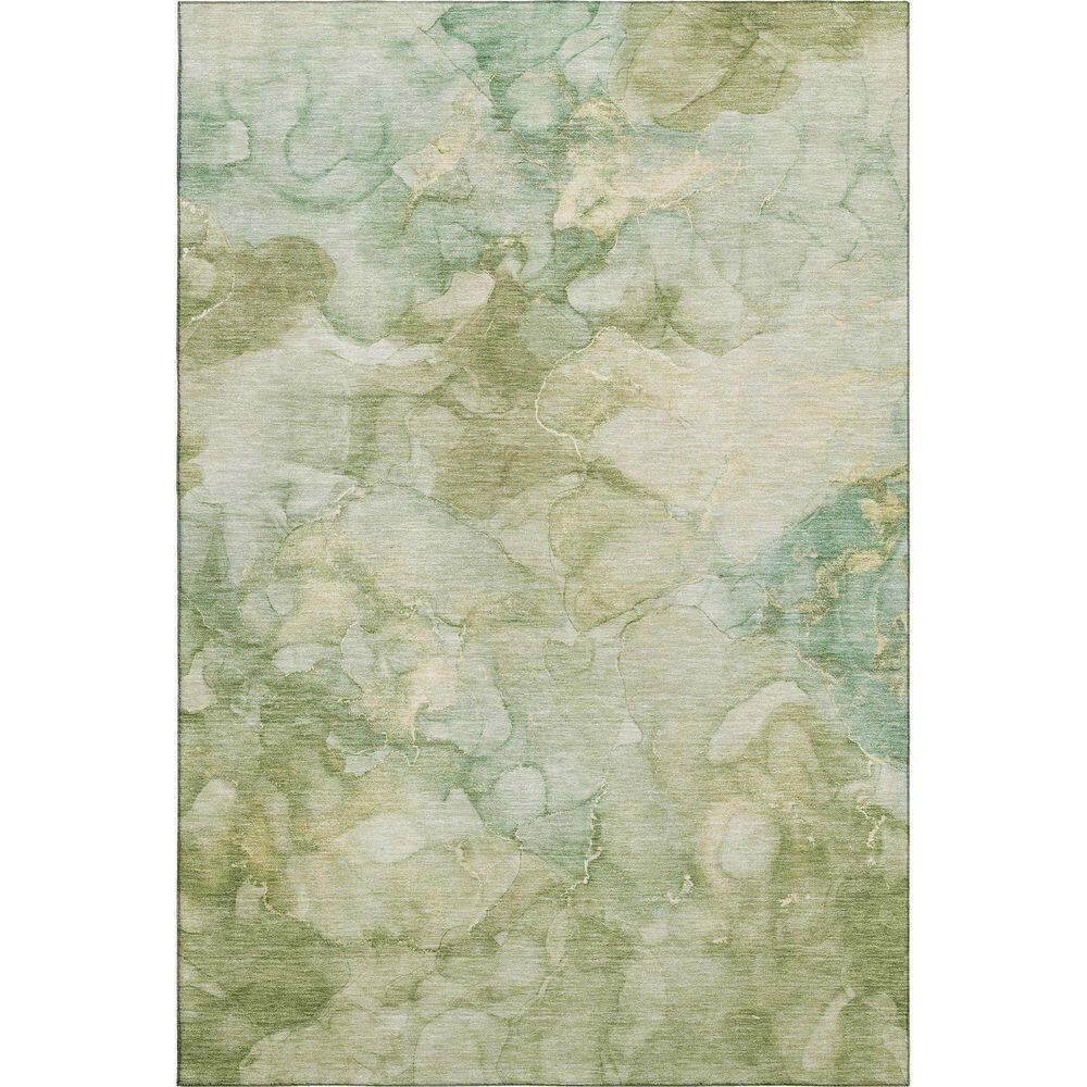Mayfield Premium Machine Washable Abstract AMF2018 Aloe 5 ft. x 7 ft. 6 in. Area Rug price history on PriceWatchPro