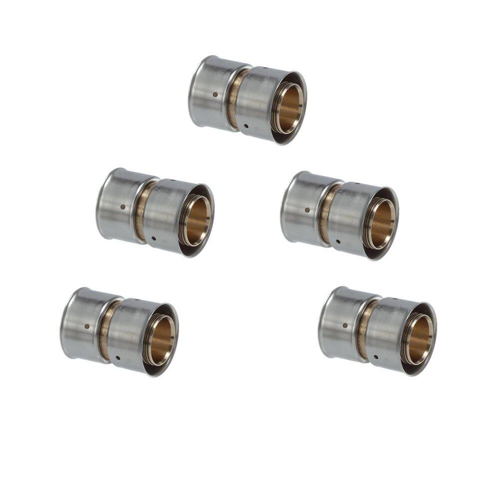PureFlow 1-1/2 in. x 1-1/2 in. Press Zero Lead Bronze Coupling (5-pack) price history on PriceWatchPro