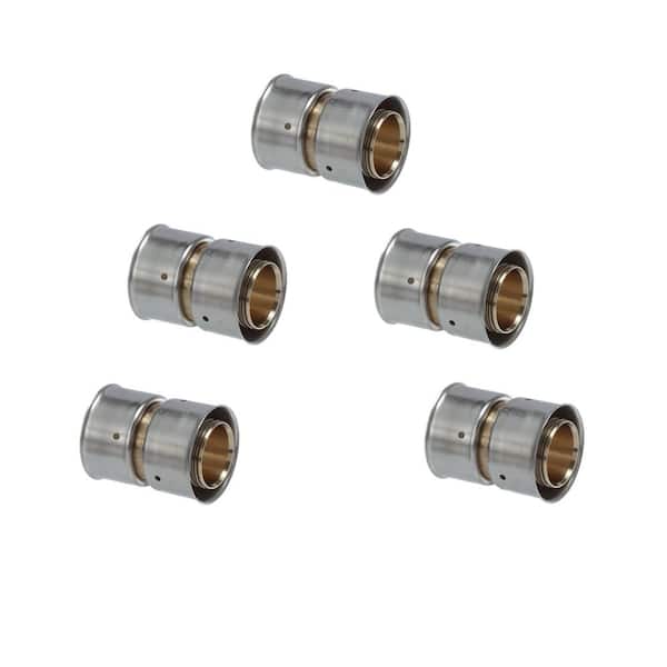 PureFlow 1-1/2 in. x 1-1/2 in. Press Zero Lead Bronze Coupling (5-pack)