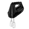 BLACK+DECKER 6-Speed Black Hand Mixer with 2 Wire Beaters, 2 Dough