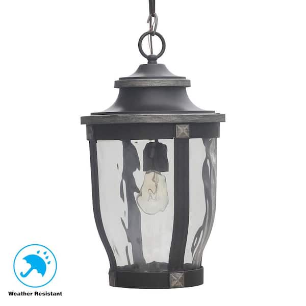 McCarthy 1-Light Bronze Outdoor Chain Hung Lantern