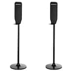 Stainless Steel Universal Sanitizer and Soap Dispenser Stand in Black (2-Pack)