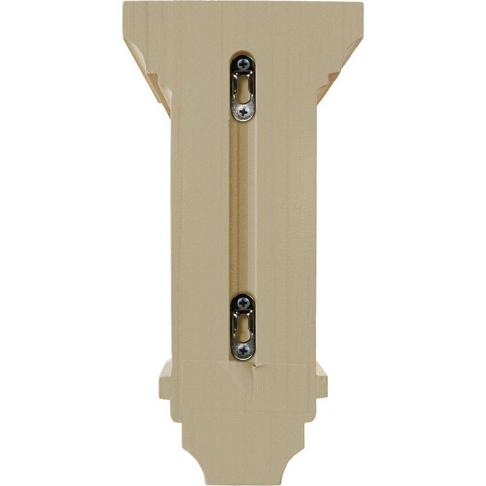 Large Rubberwood Jefferson Corbel 6"W x 6.75"D x 12"H