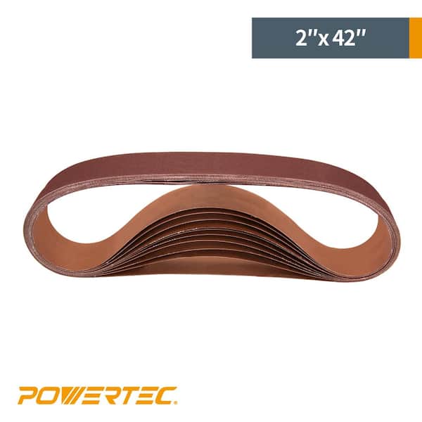 2 Pack 6 X 80 Inch 80 Grit Aluminum Oxide Premium Multipurpose Sanding Belts