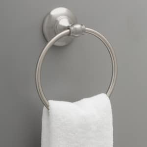 Greenwich II Towel Ring in SpotShield Brushed Nickel