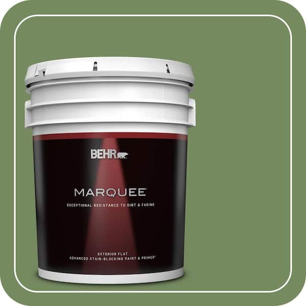 BEHR MARQUEE 5 gal. #M380-6 Fern Canopy Flat Exterior Paint & Primer
