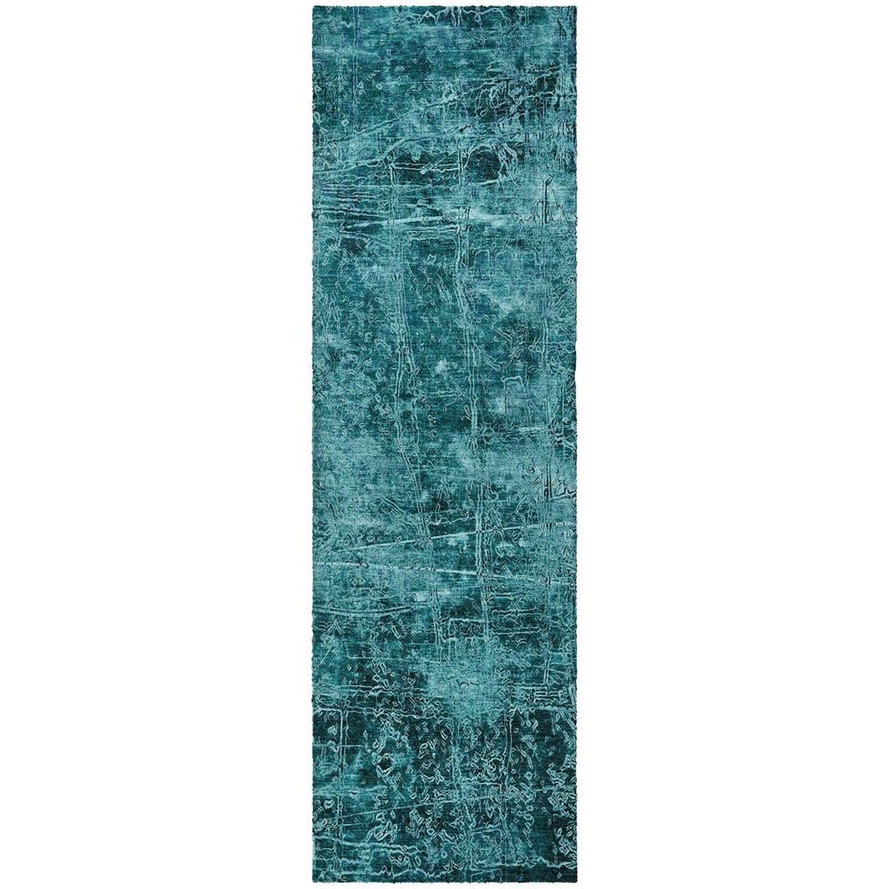 Dream Shag Premium Machine Washable Abstract ADS559 Teal 2 ft. x 7 ft. Runner Rug price history on PriceWatchPro