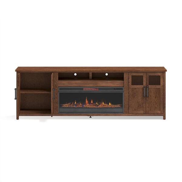 Fully assembled deals fireplace tv stand