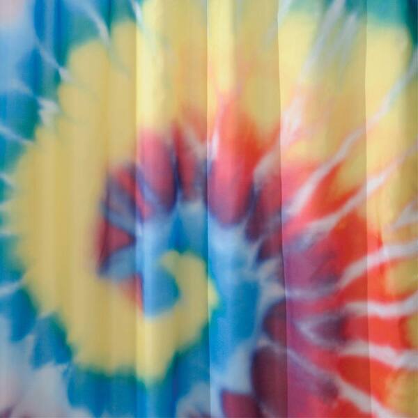 interDesign Shower Curtain in Bright Tie Dye