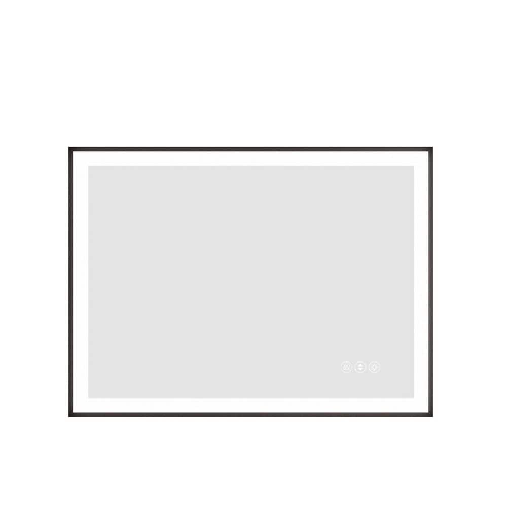 48 in. W x 32 in. H Rectangular Frameless Wall Bathroom Vanity Mirror in White price history on PriceWatchPro