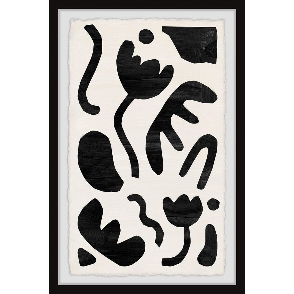 Complicated Formation by Marmont Hill Framed Abstract Art Print 30 in. x 20