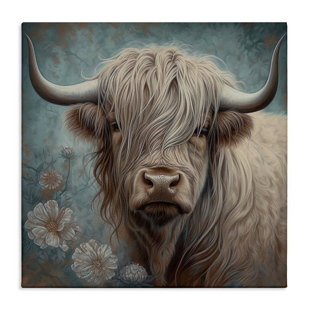 Mystic Highland Cattle by Steve Hunziker Unframed Graphic Art Print Animal 17 in. x 17 in. price history on PriceWatchPro