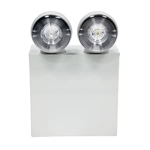 Lithonia Lighting New York Approved 2-Head White Steel Emergency Fixture  Unit ELT618NY M2 - The Home Depot