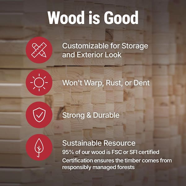 Do-It Yourself Braymore 10 ft. x 14 ft. Wood Barn Storage Shed with Floor, Smartside, and Double Doors (140 sq. ft.)