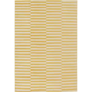 Williamsburg Striped Yellow 6' 0 x 9' 0 Area Rug