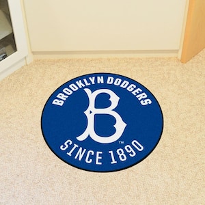 Brooklyn Dodgers Blue 2 ft. x 2 ft. Round Area Rug