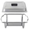 Classic Cuisine Chafing Dish 5 Quart Stainless Steel Round Buffet Set –  Includes Water Pan, Food Pan, Fuel Holder, Cover, And Stand - Set Of Two :  Target